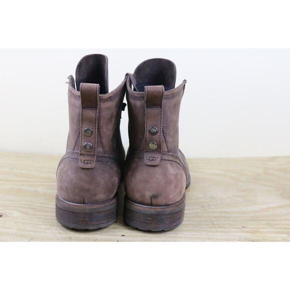 Ugg Boots Mens 11 Brown Leather Parkhurt Lace Up Combat Shoes main image 4